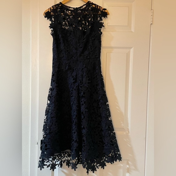 Eliza J Blue Strapless A-Line Dress for Weddings - Picture 3 of 7